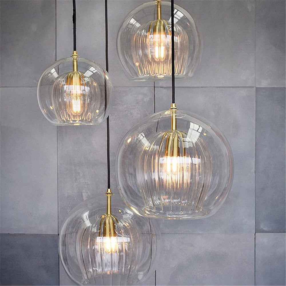 Lampe Suspendue En Verre Élégante Et Chaleureuse – Style Et Raffinement
