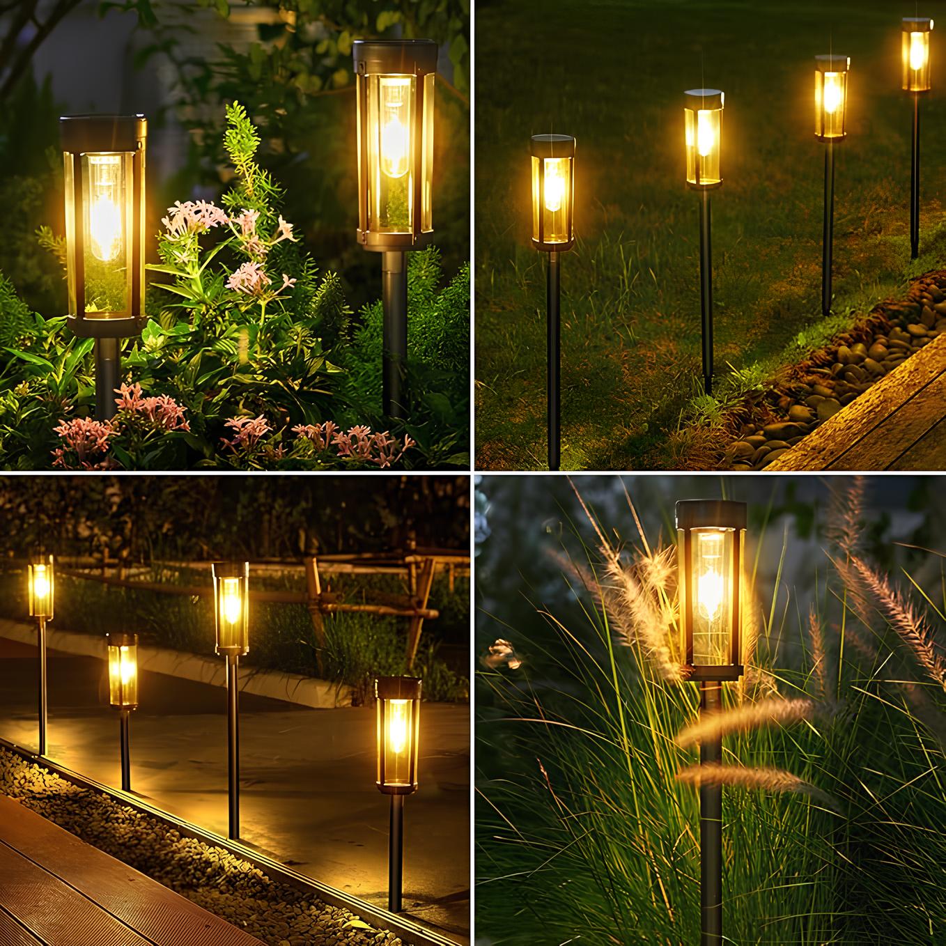 Antorcha Solar de Jardín – Luz Cálida y Ecológica