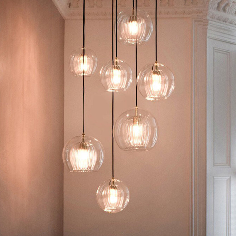 Lampe Suspendue En Verre Élégante Et Chaleureuse – Style Et Raffinement