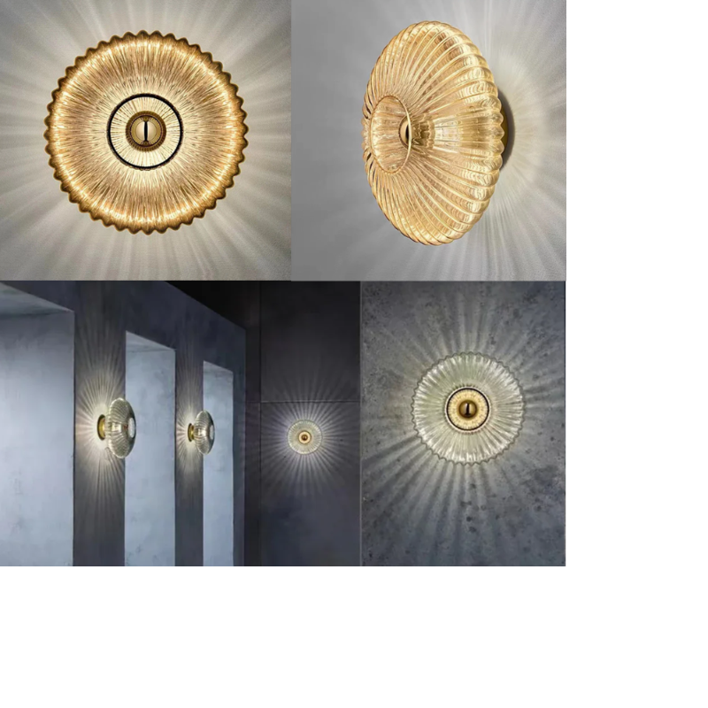 Wavy Glass Wall Lamp – Elegance and Soft Light