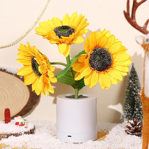 مصباح طاولة LED قابل للشحن عبر USB - إضاءة أصلية وأنيقة
