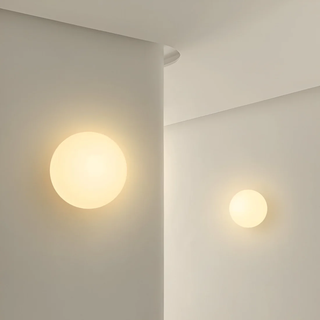 Aplique de Pared de Vidrio – Elegancia y Luz Sutil