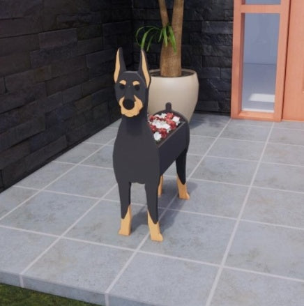 Vaso de Flores Original — Forma de Cão