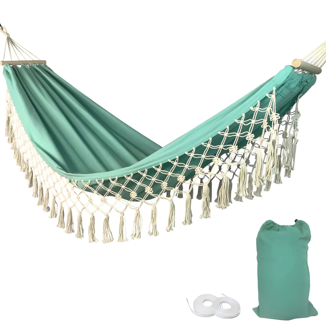 Amaca Esterno Bohemien – Relaxation Stilizzata e Atmosfera Rilassante