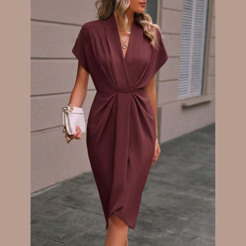 Nadia | Midi Kjole Kryds – Elegant Og Femenin