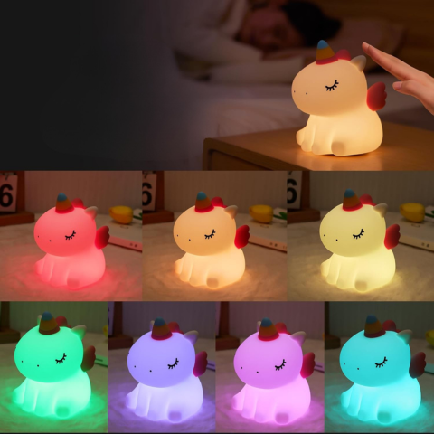 Veilleuse Licorne – Lumière Apaisante Et Rêves Enchantés