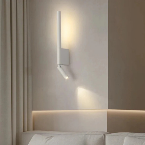 LED Væglampe med Læsearm – Praktisk og Elegant