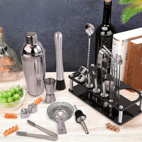 Kit De Barman Complet – 23 Pièces Pour Cocktails Maison Ou Pro