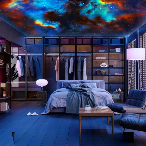 Προβολέας με περιστροφή – 360° από ονειρεμένο αστέρι στο σπίτι