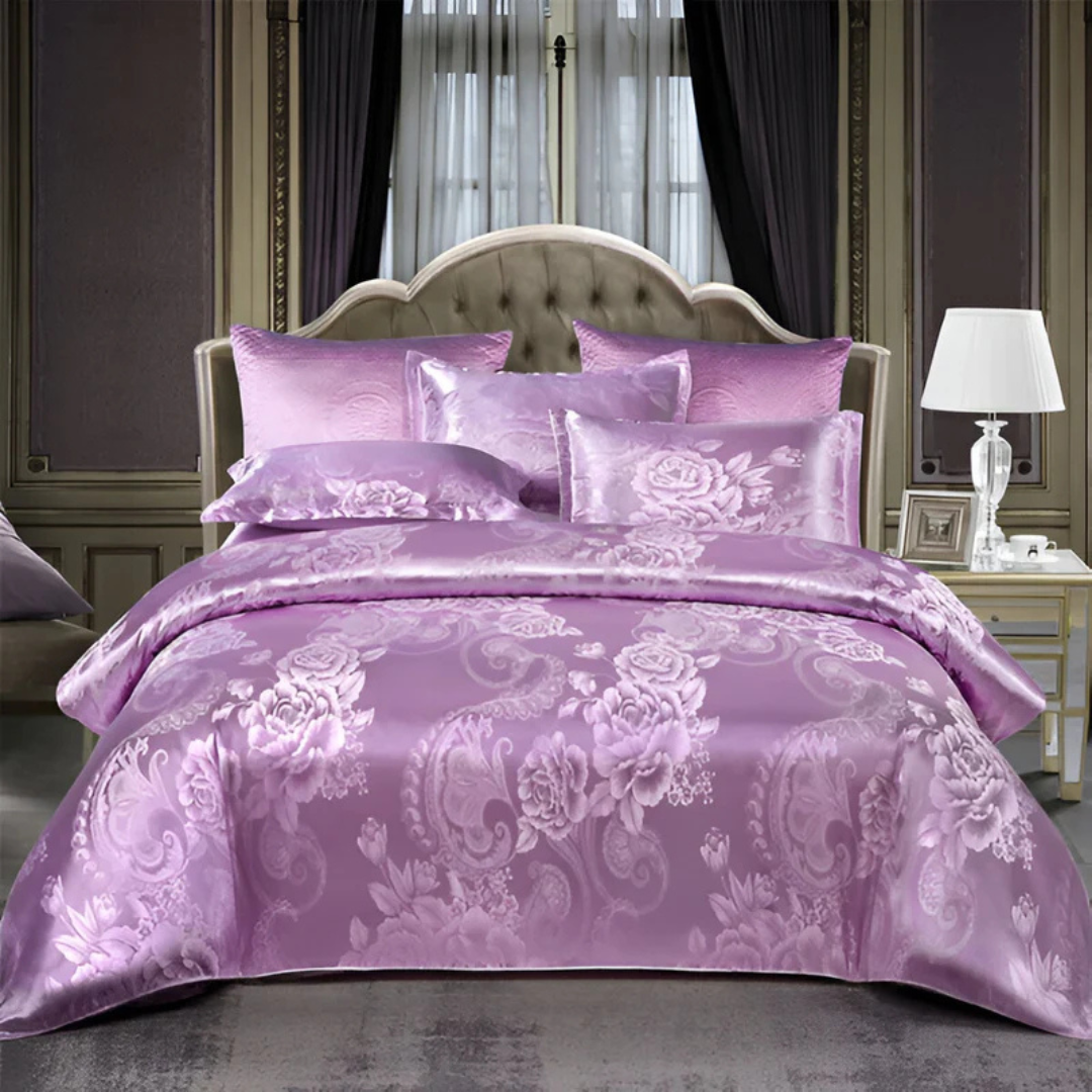 Satin Bettwäsche – Florale Eleganz und absoluter Komfort