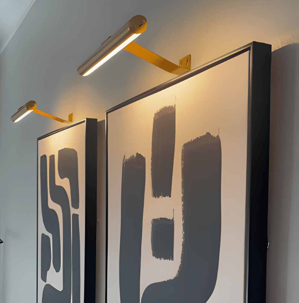 Candeeiro de parede LED recarregável USB sem fios - Rotação total e recarga prática