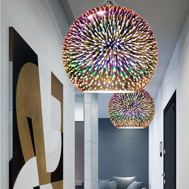 Moderna hängande lampa med fyrverkerieffekt – Visuellt sken och trendig design