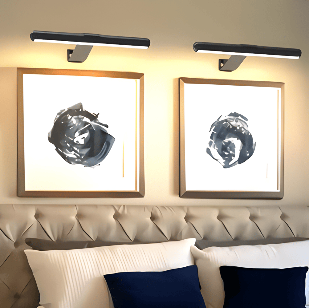 Lámpara de pared LED inalámbrica recargable por USB - Rotación completa y recarga cómoda