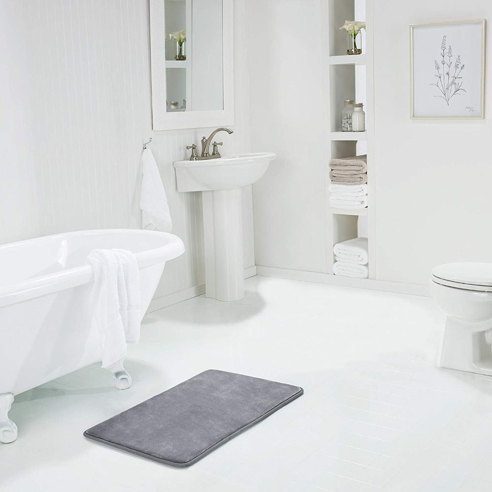 Tapis De Bain En Mousse À Mémoire De Forme – Confort Doux Et Soutien Optimal