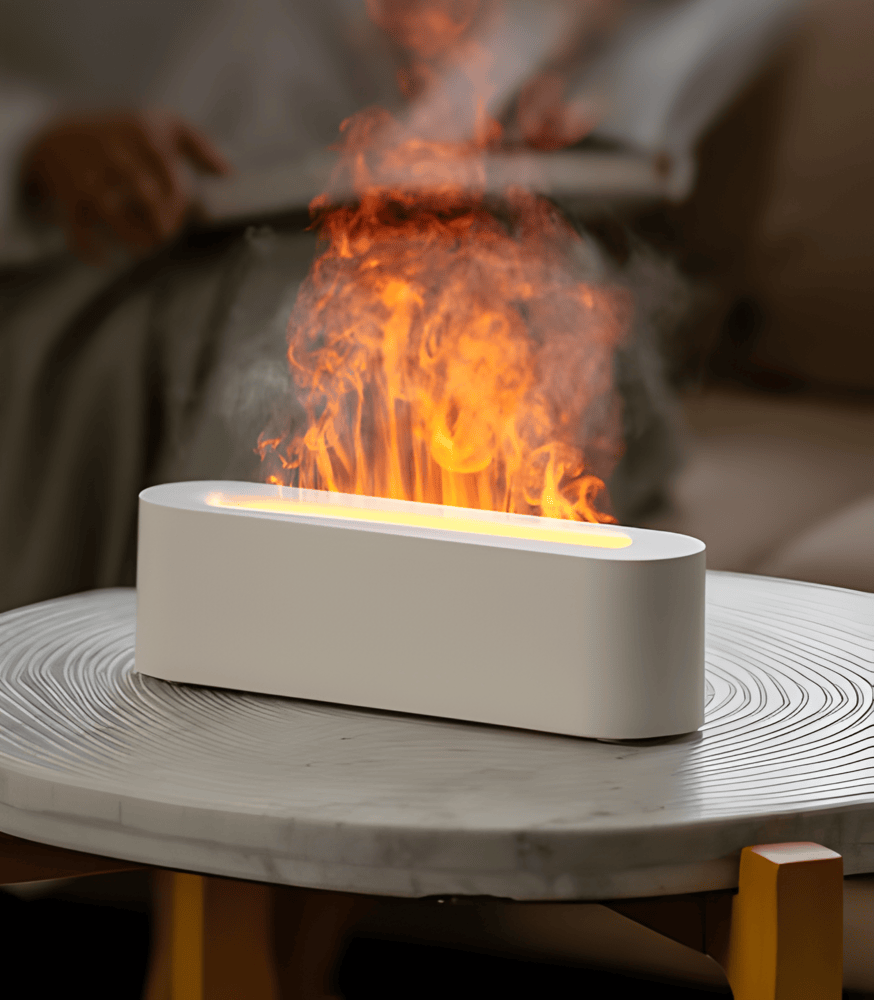 マルチカラーLEDライト付USBアロマディフューザー - リラックスムード&ライトミスト