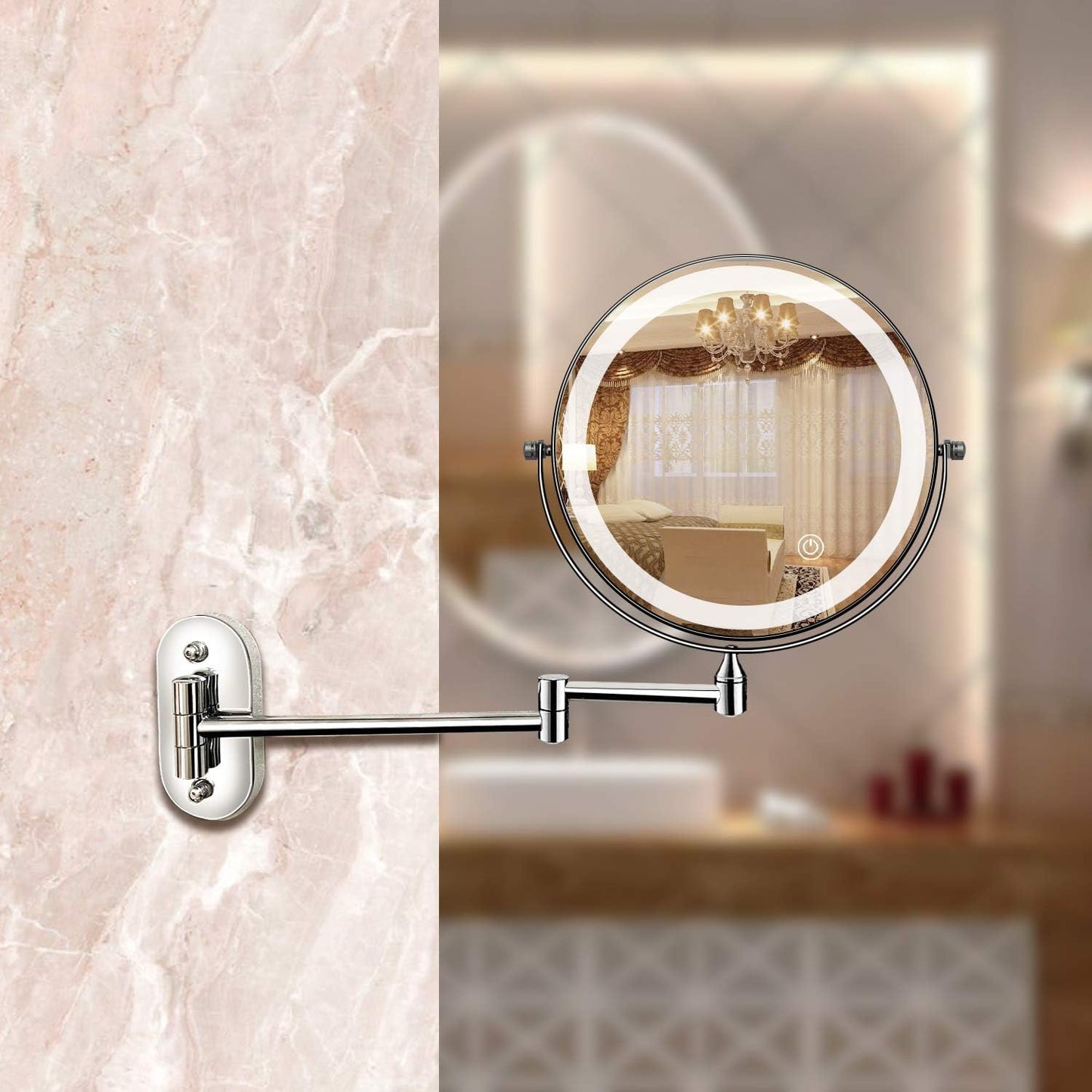 Miroir Grossissant LED – Rechargeable Et Facile À Utiliser