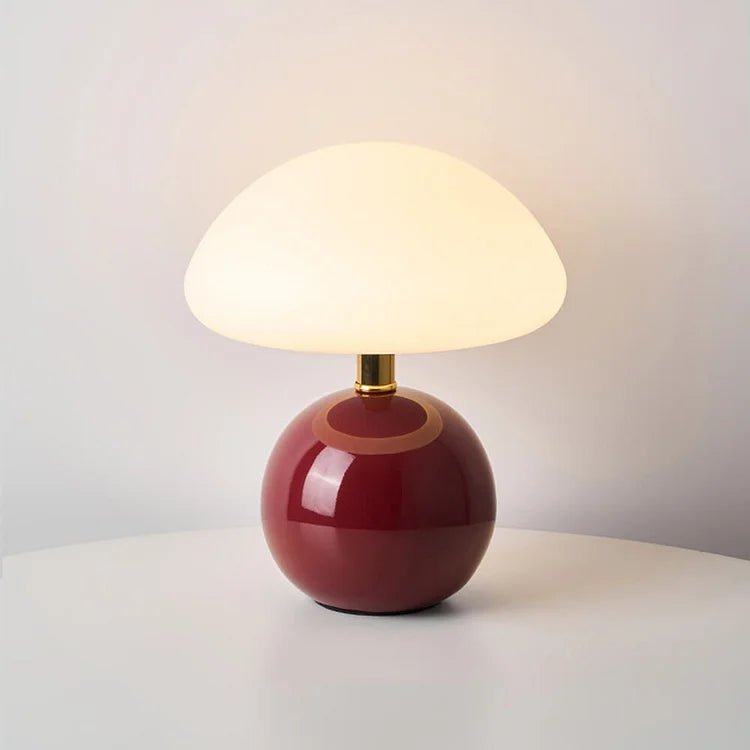 Lámpara de mesa en forma de hongo – elegancia y originalidad 