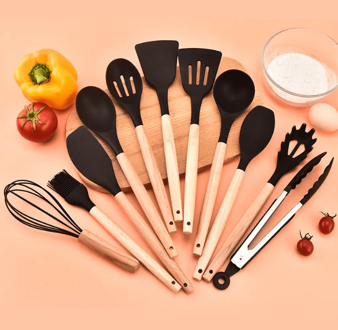 Ensemble D’Ustensiles De Cuisine  – Pratique Et Durable