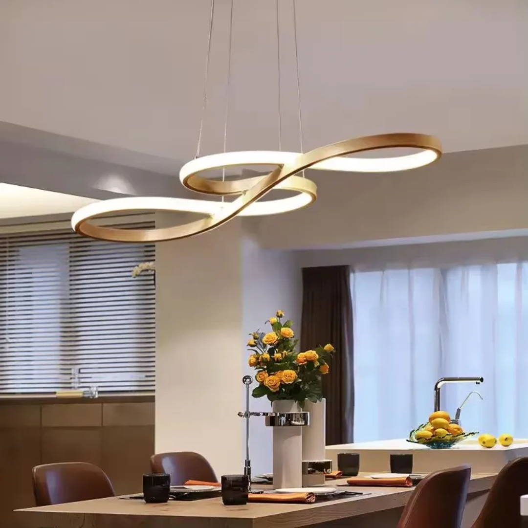 Moderní LED závěsné svítidlo s prstenci – Elegantní a futuristický design 