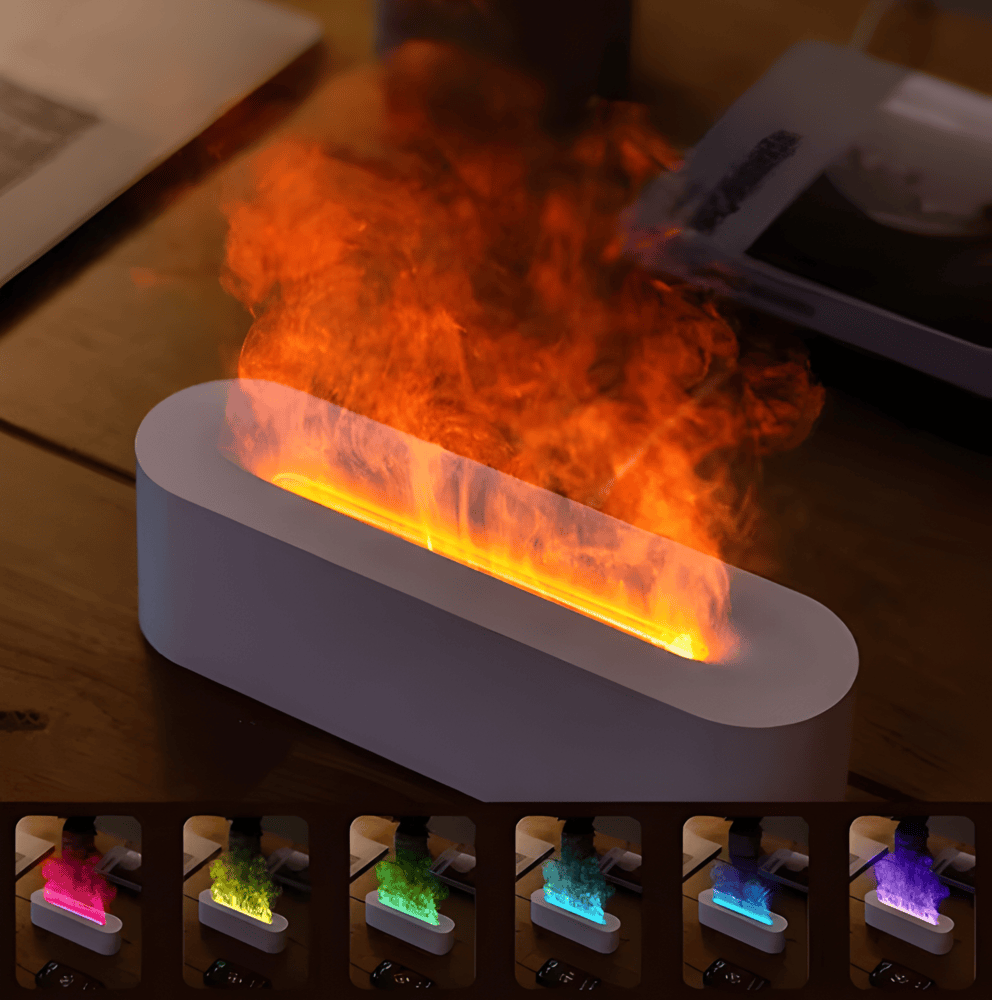 ناشر الروائح العطرية USB مع إضاءة LED متعددة الألوان - جو مريح ورذاذ خفيف