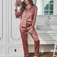 Sandra | Pyjama Brillant – Élégance Nocturne Et Toucher Délicat