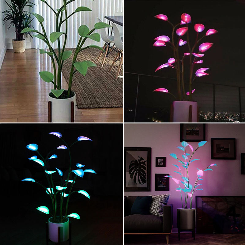 Luz LED Mágica em Forma de Planta – Ambiente Natural e Encantado 