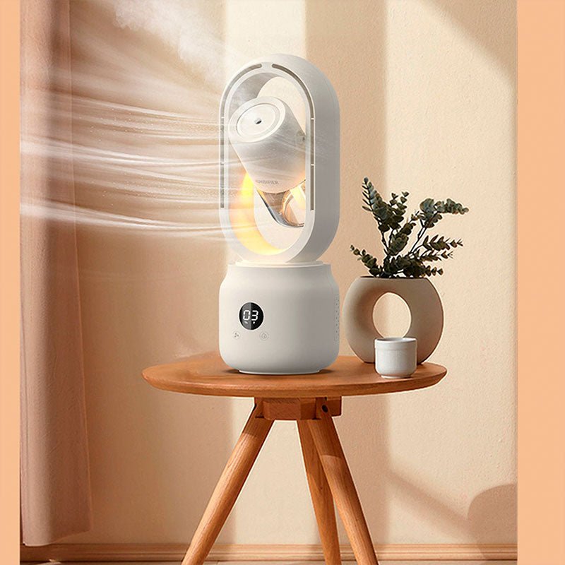 Bærbar Ventilator Med Luftfugter – Friskhed Og Øjeblikkelig Komfort 