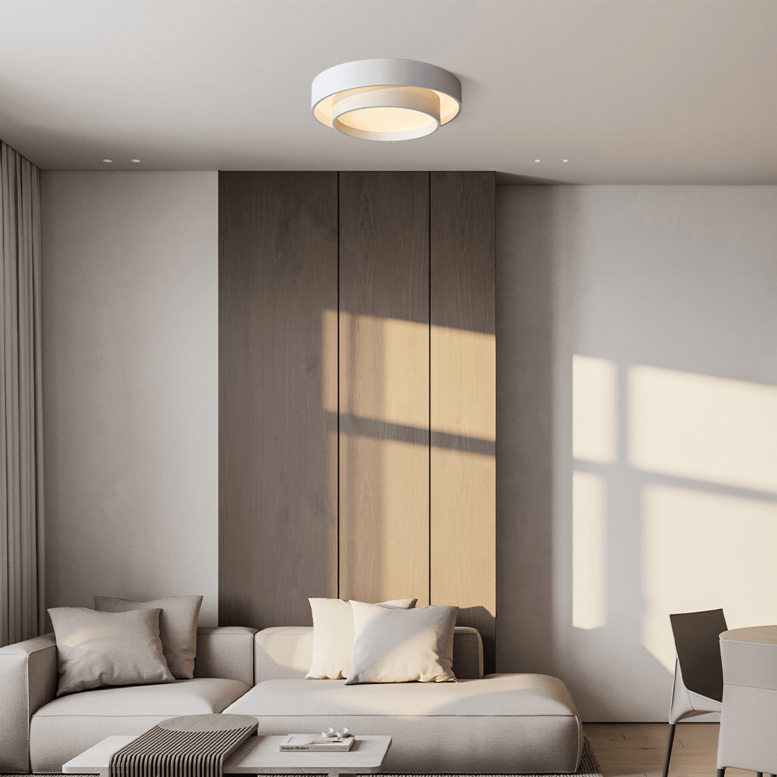 LED Loftlampe Disk - Lys og Visuel Komfort 