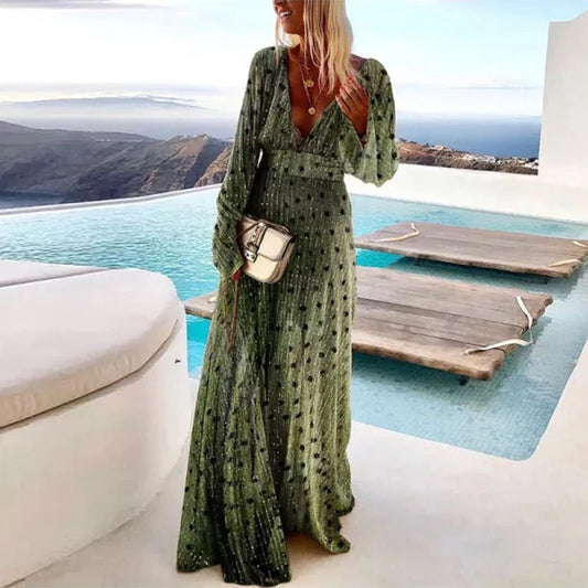 Ginette | Classic Long Dress – Timeless Elegance and Refinement 