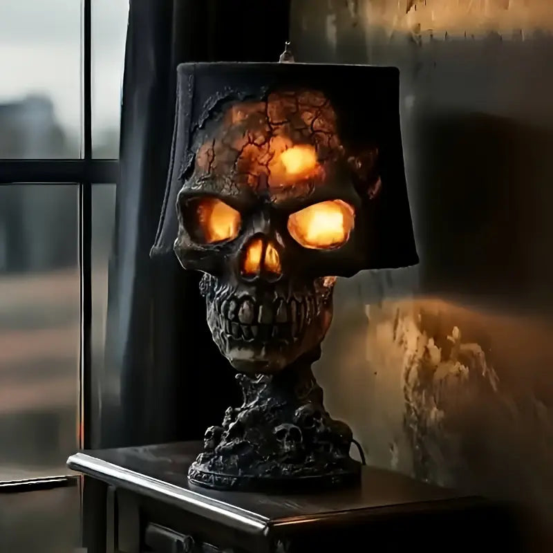 Lampe Crâne En Fusion – Design Unique Et Atmosphère Saisissante