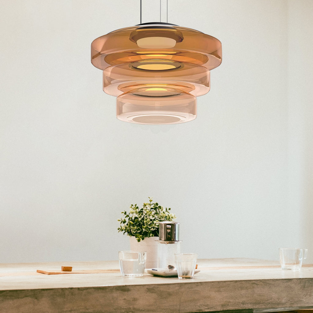 Glazen hanglamp in Bauhaus-stijl - Elegantie en moderniteit