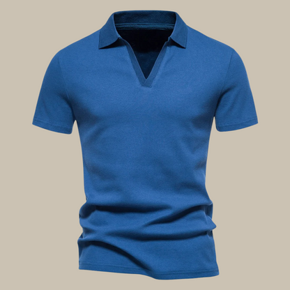 Justin | Polo Clásico – Cuello V y Look Polivalente 