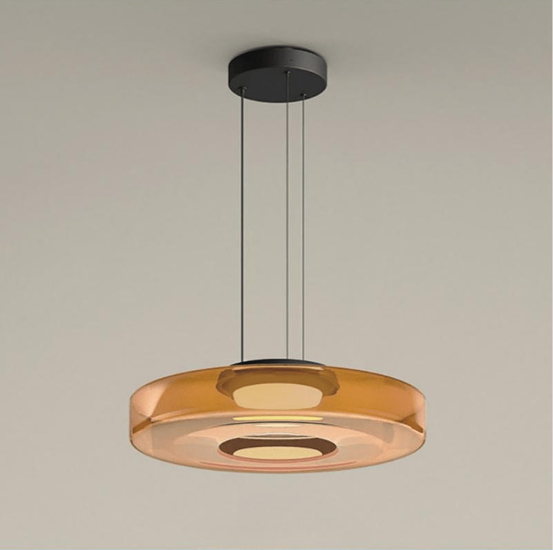 Lampă suspendată din sticlă în stil Bauhaus - Eleganță și modernitate