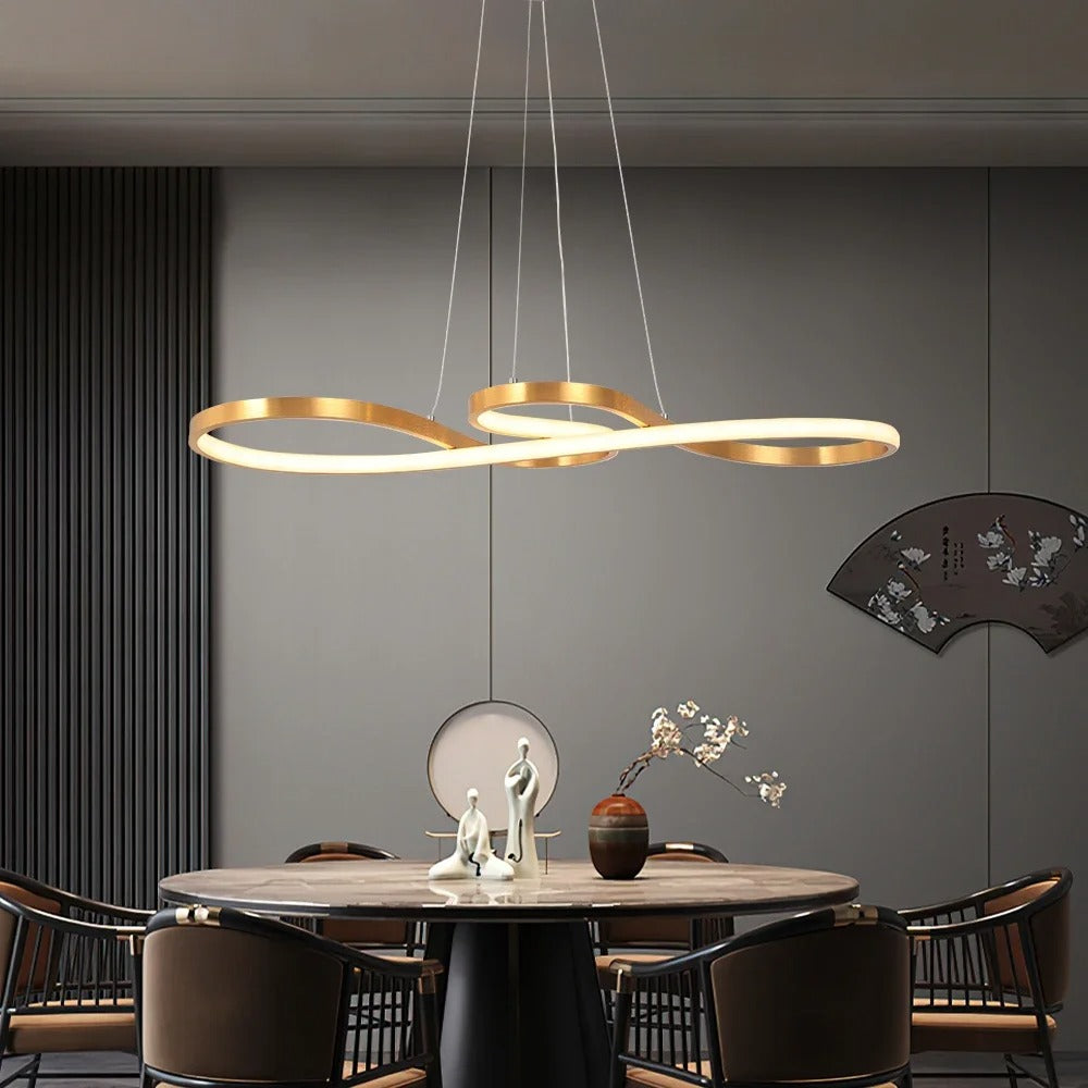 Moderne LED-ophæng i ringe – Elegant og futuristisk design 