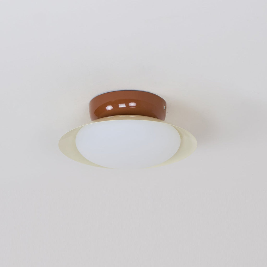 Plafoniera rotonda a LED - Bagliore naturale ed eleganza discreta