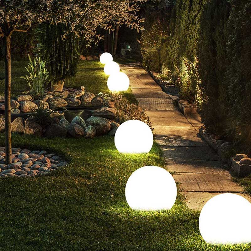 Kabellose Außen-Sphärenlampe – Elegante und mobile Beleuchtung 