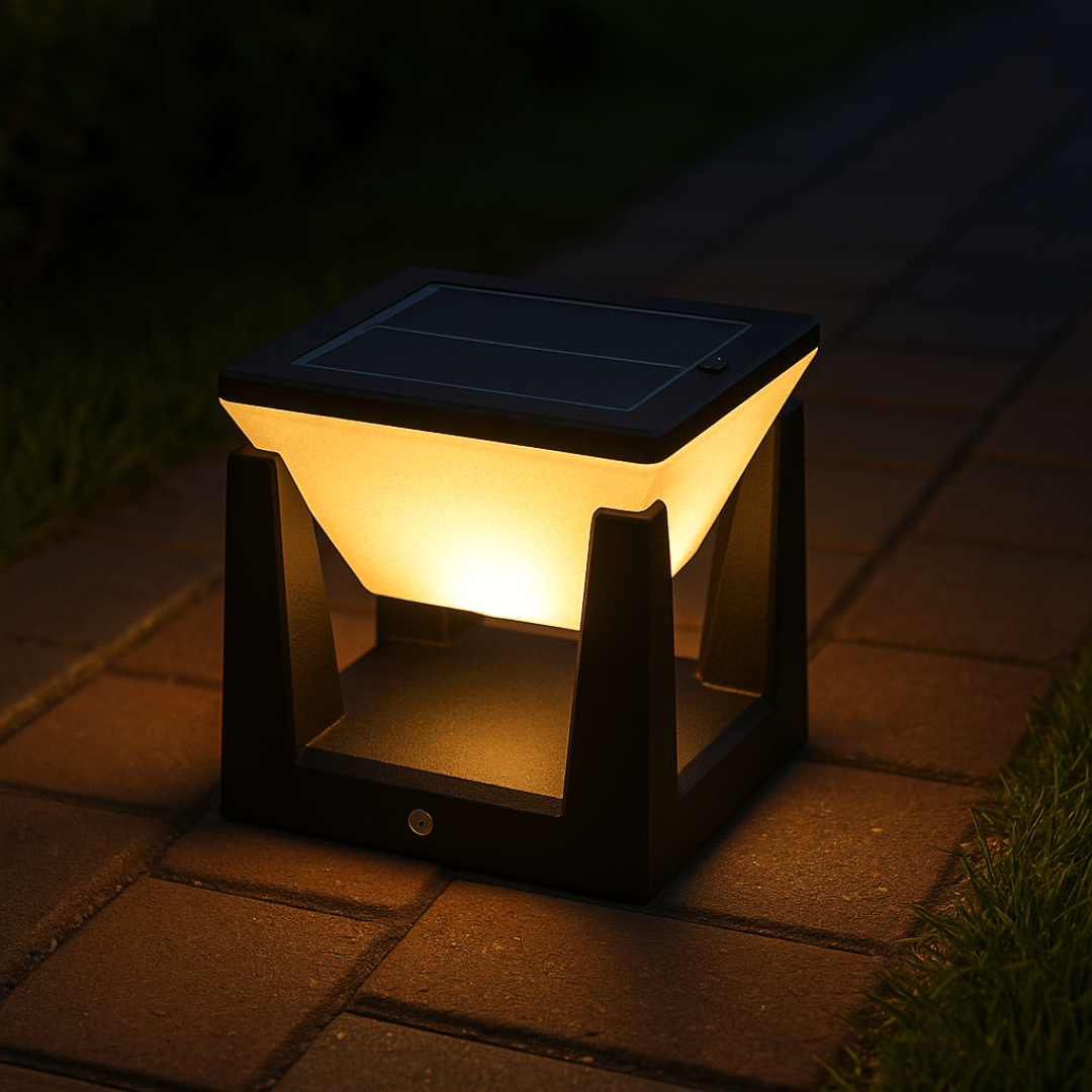 Udendørs solcellelampe