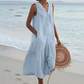 Sandrine | Vestido Ligero de Verano – Elegancia y Escote en V 