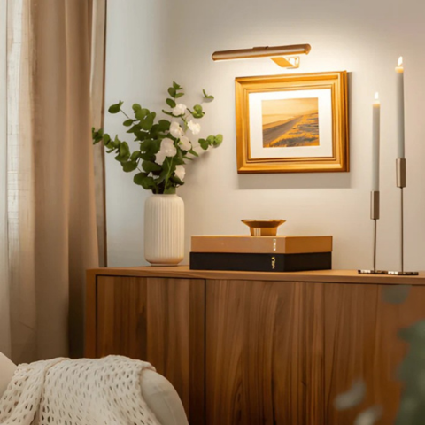 Lampă de perete cu LED reîncărcabilă USB fără fir - rotație completă și reîncărcare convenabilă