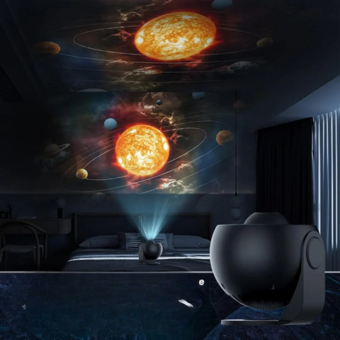 Rotující projektor – 360° hvězdné snění doma 