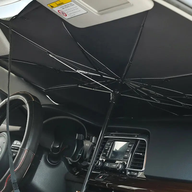 Umbrelă pliabilă pentru parbriz - Protecție solară și prospețime instantanee