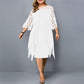 Blandine | Vestido de Noche Talla Grande – Estilo Elegante y Dobladillo Asimétrico 