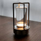 Tischlampe mit Akku – Gedämpftes Licht und zeitloser Stil 