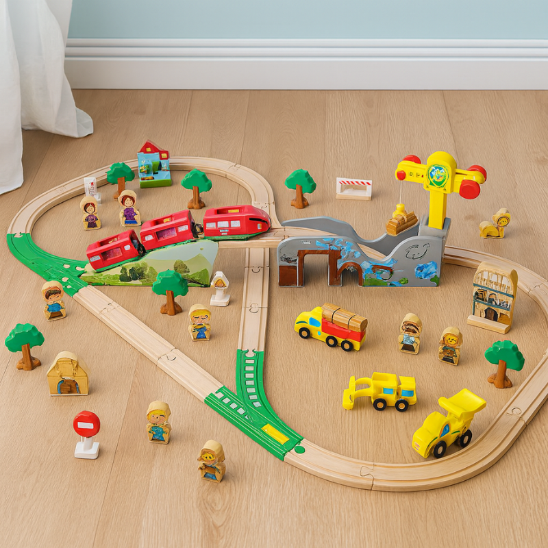 子供用鉄道玩具 - 冒険と学習の楽しみ