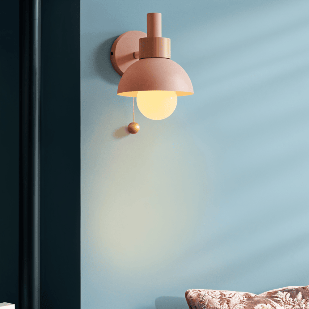 Lampă de perete pastel cu întrerupător - iluminare moale și stil modern