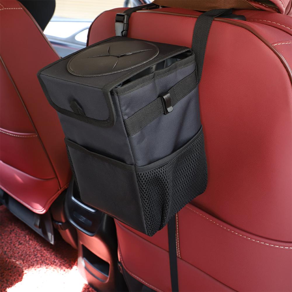Papelera impermeable para coche - Almacenamiento higiénico y fácil instalación