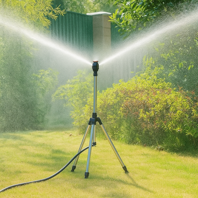 Irrigatore Rotante 360° Su Treppiede – Irrigazione Regolabile e Uniforme 