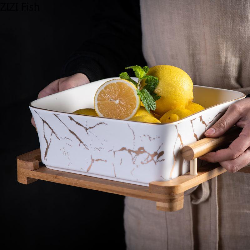 Europæisk serveringsskål med base - Elegance og raffineret præsentation