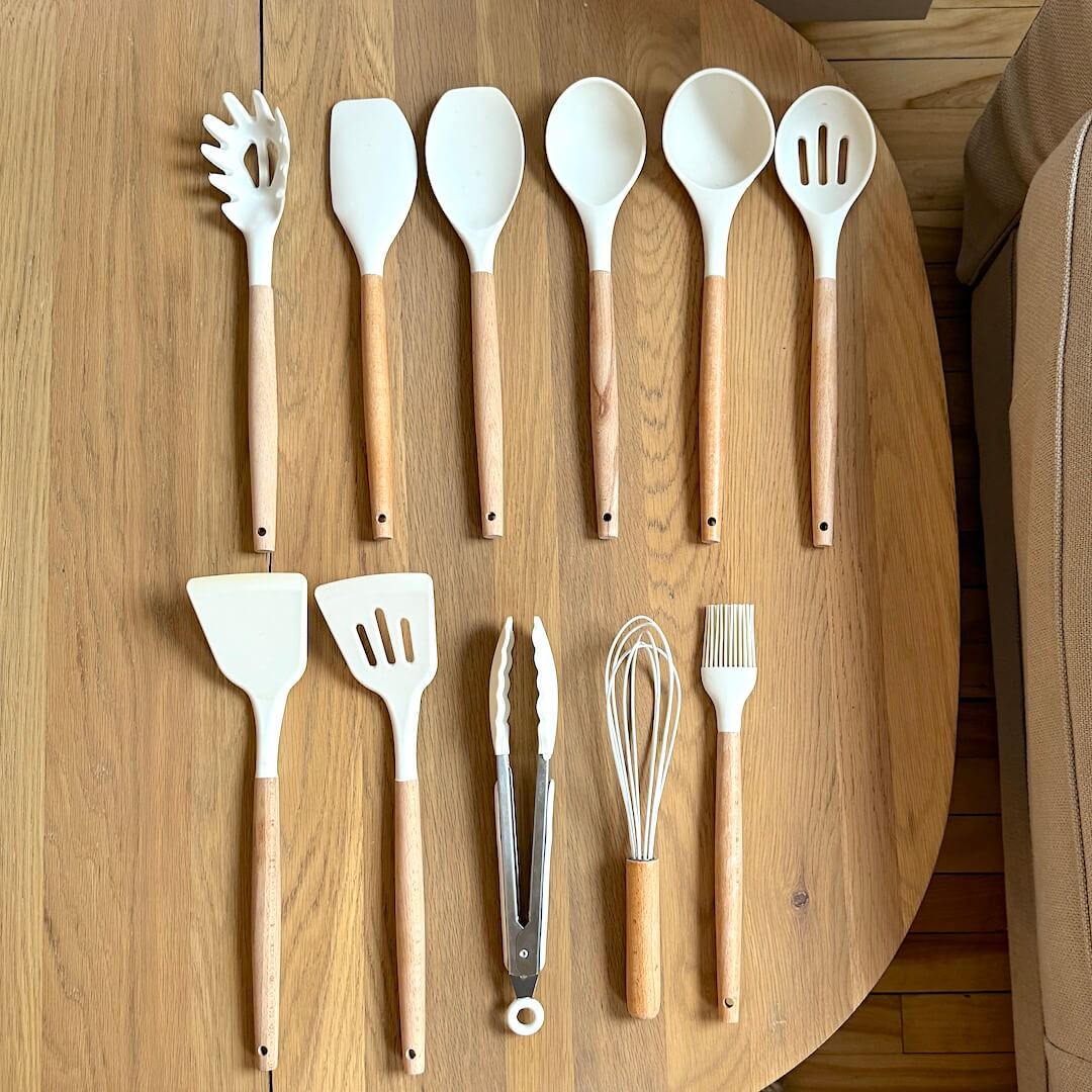 Ensemble D’Ustensiles De Cuisine  – Pratique Et Durable