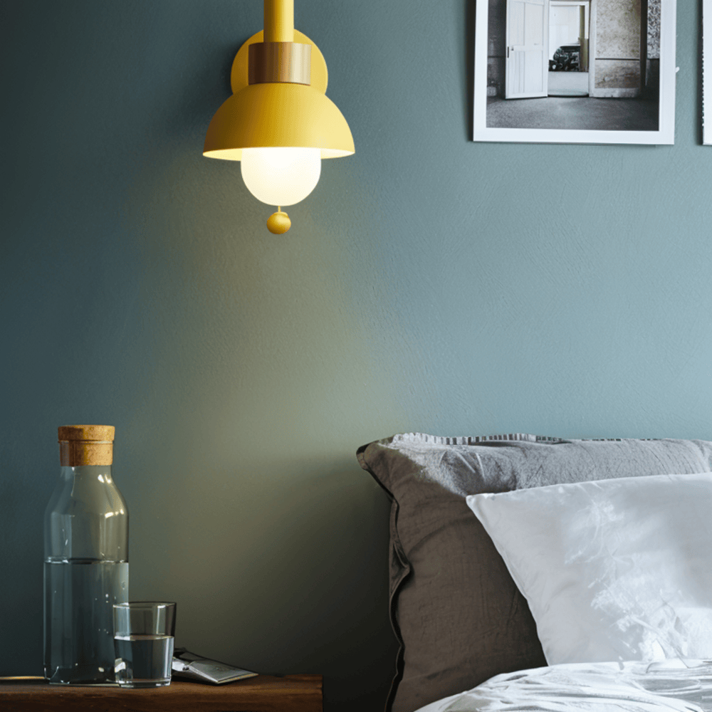 Lampă de perete pastel cu întrerupător - iluminare moale și stil modern